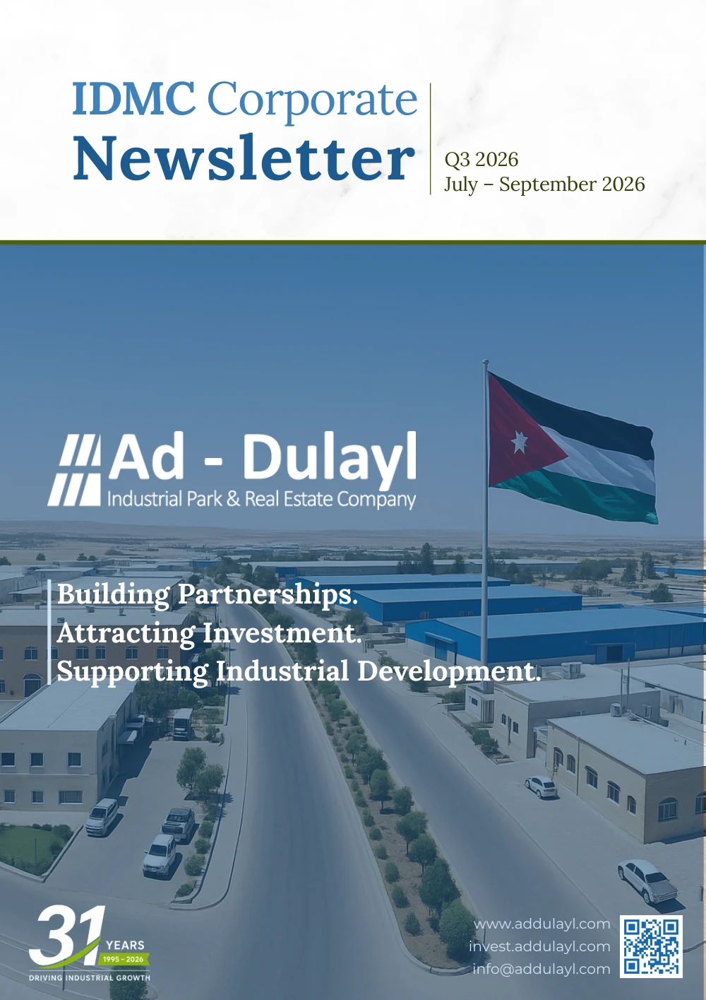 IDMC Corporate Newsletter Q3 2026 cover